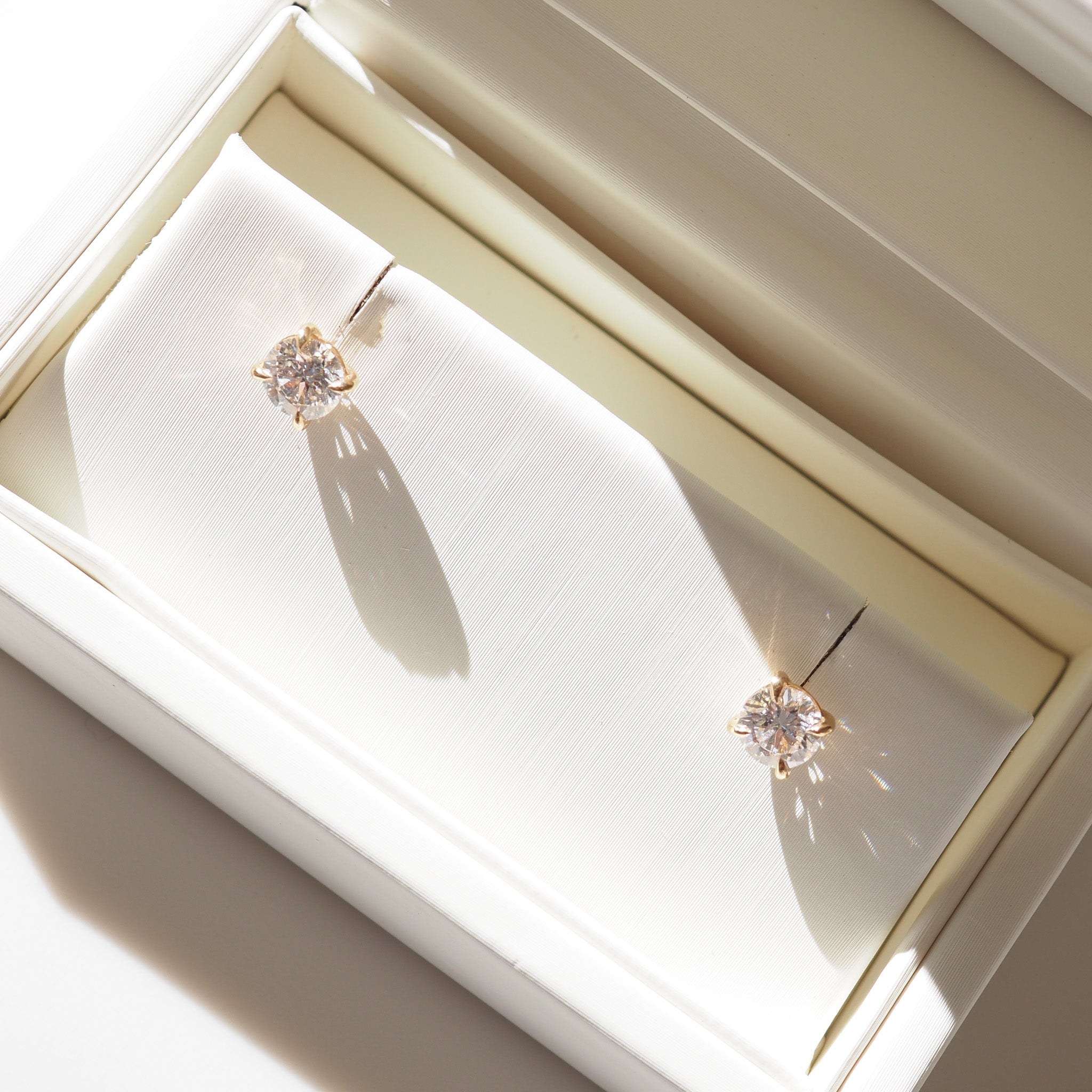 Cleo Studs | 1ct Round Lab-Grown Diamond Earrings