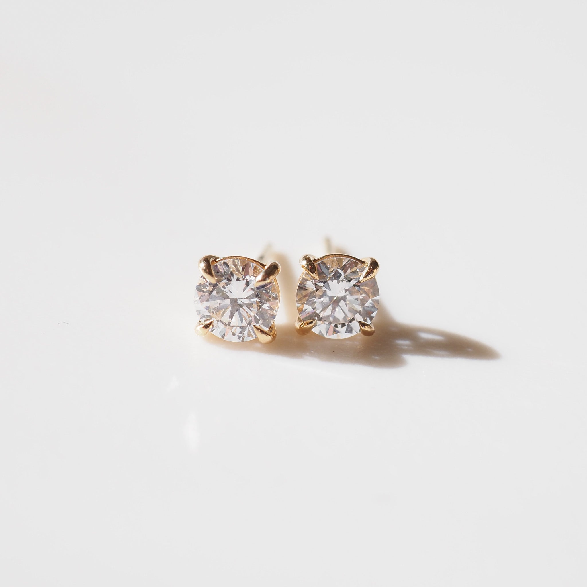 Cleo Studs | 1ct Round Lab-Grown Diamond Earrings