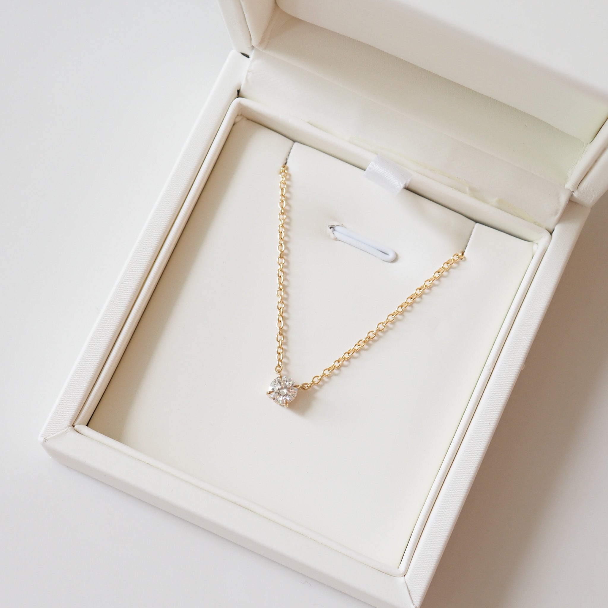 Round Diamond Necklace | 0.25ct Round Lab-Grown Diamond