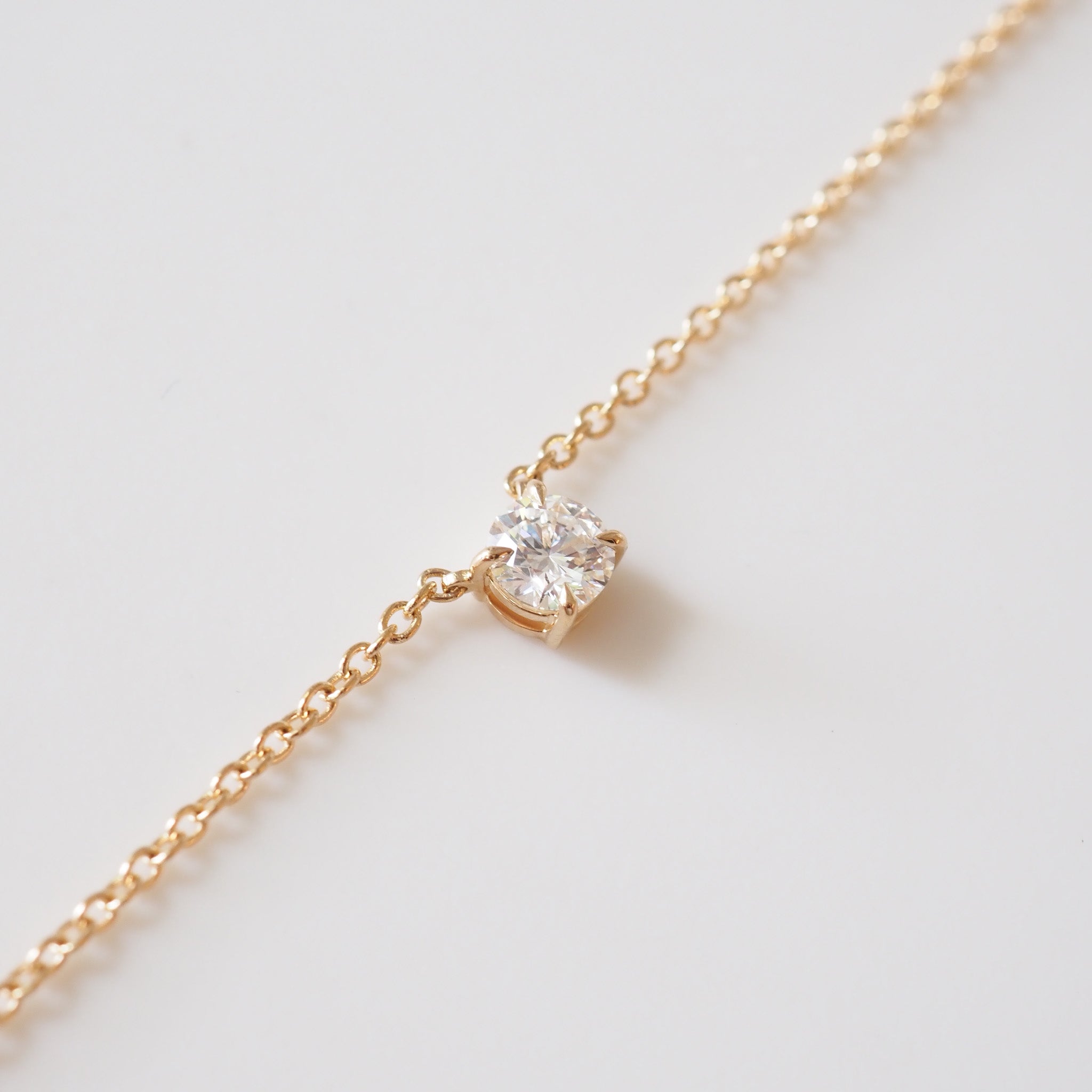 Round Diamond Necklace | 0.25ct Round Lab-Grown Diamond