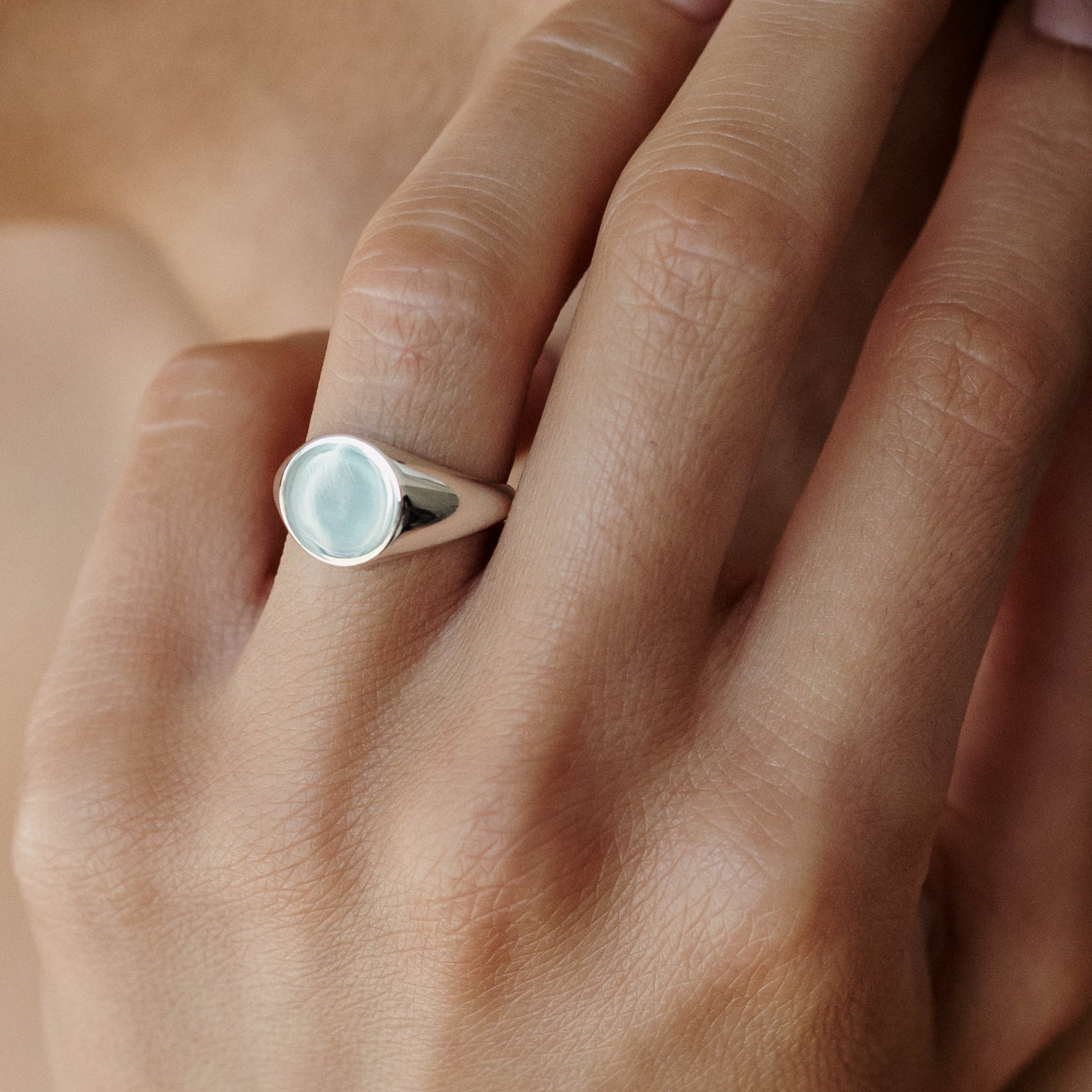 Archive — Round Signet Ring | Silver | Size K 1/2