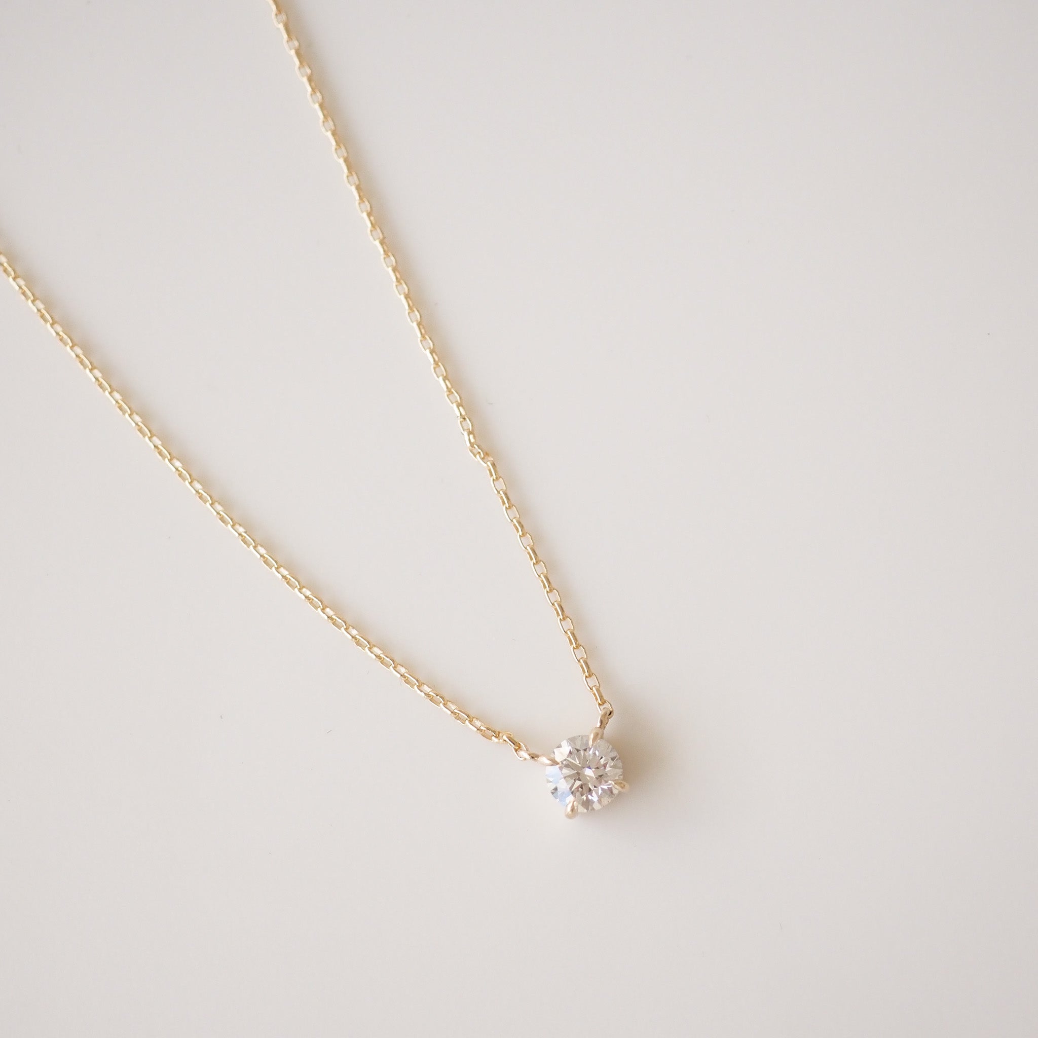 Round Diamond Necklace | 1.03ct Round Lab-Grown Diamond Necklace