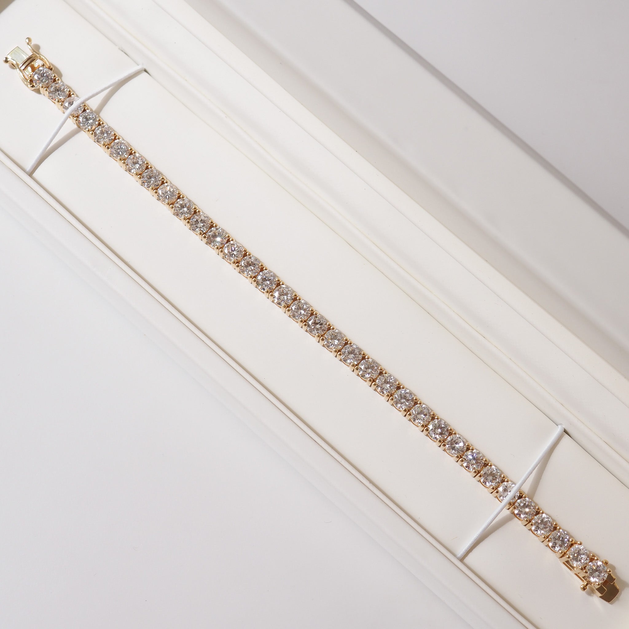 Tennis Bracelet | 14.7ct Yellow Gold Lab Grown Diamond Bracelet