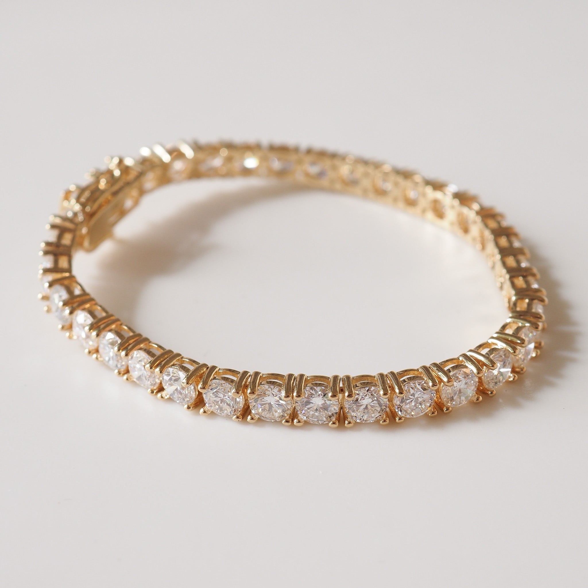Tennis Bracelet | 14.7ct Yellow Gold Lab Grown Diamond Bracelet