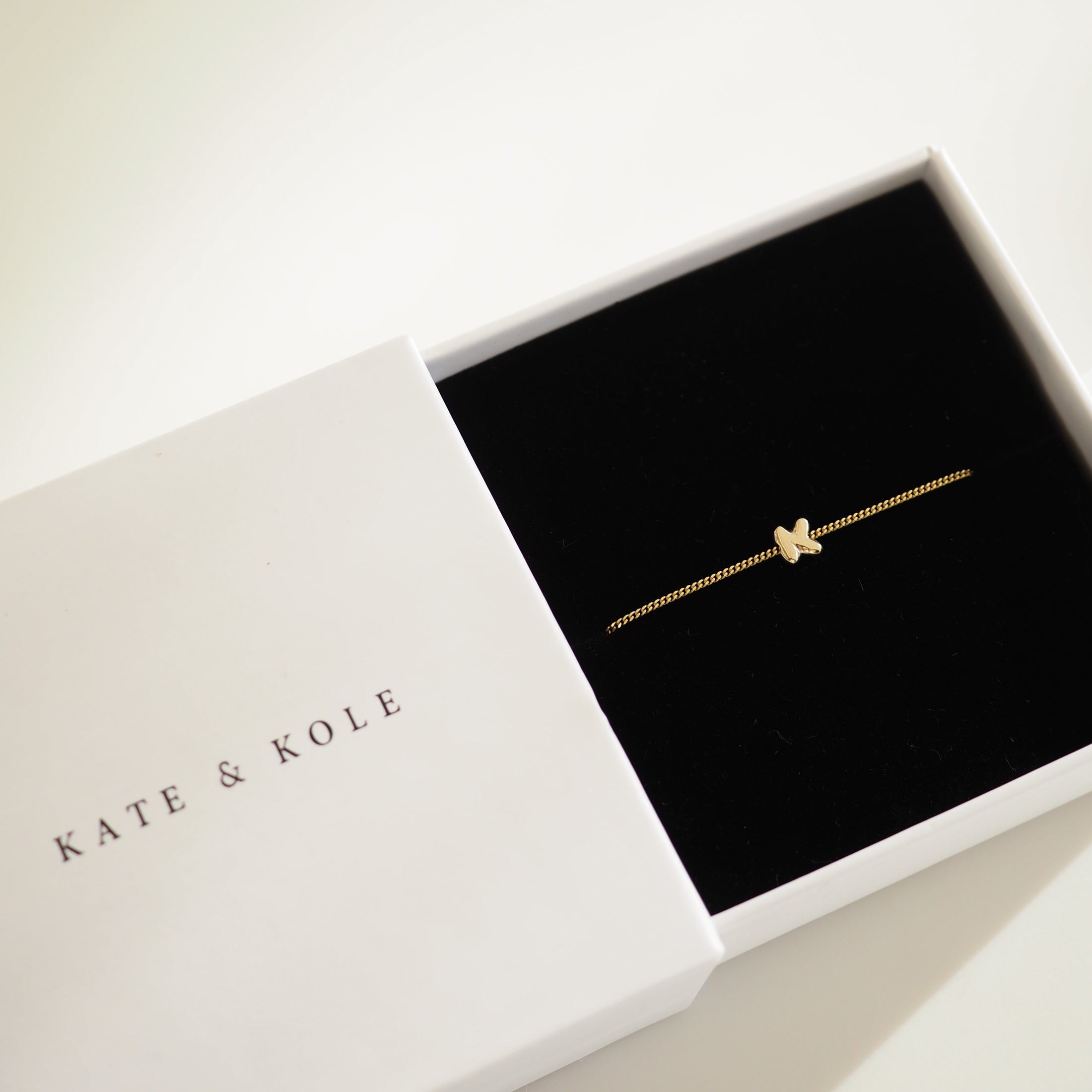 Puffed Letter Bracelet | Sliding Charm Bracelet