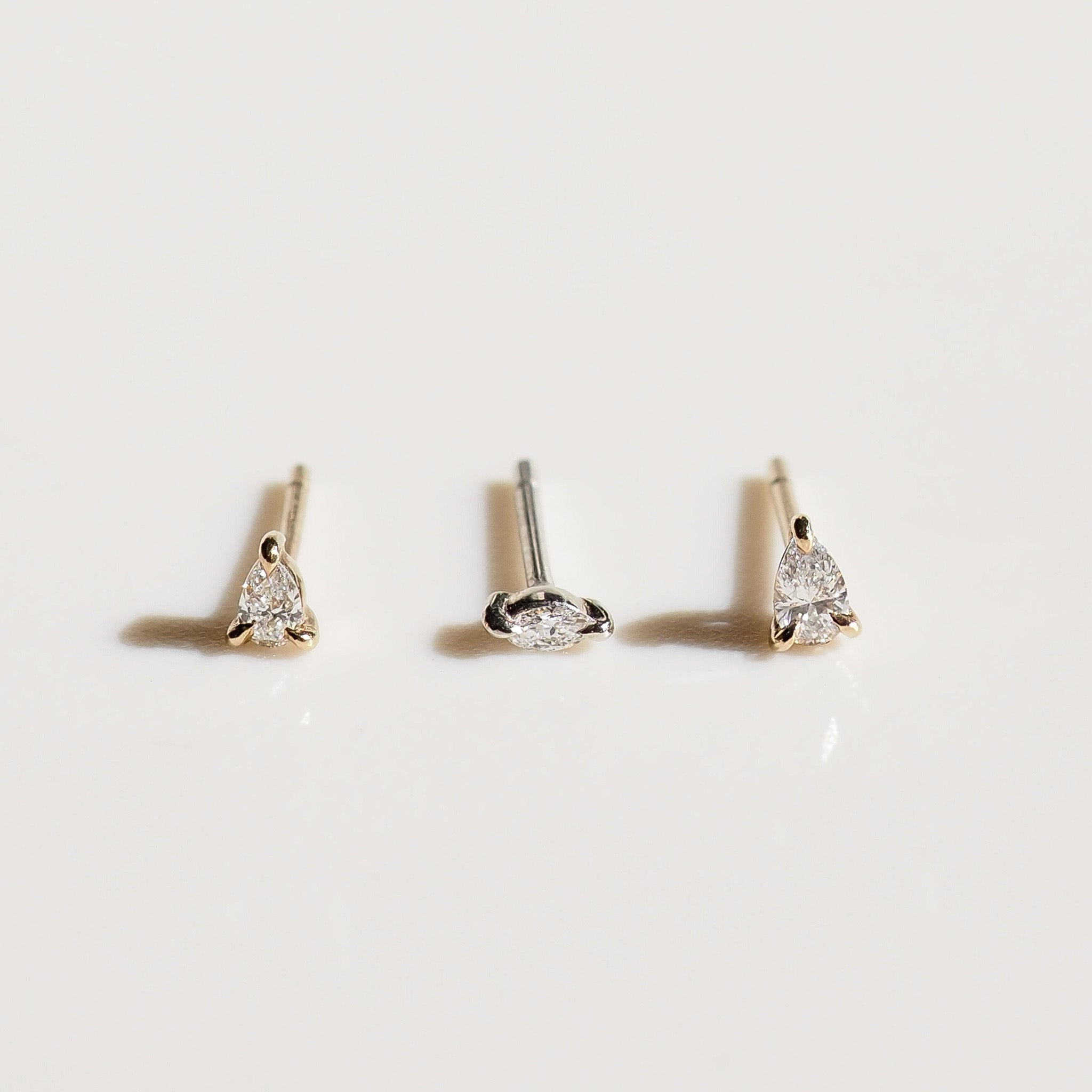 Tiny Diamond Single Studs 
