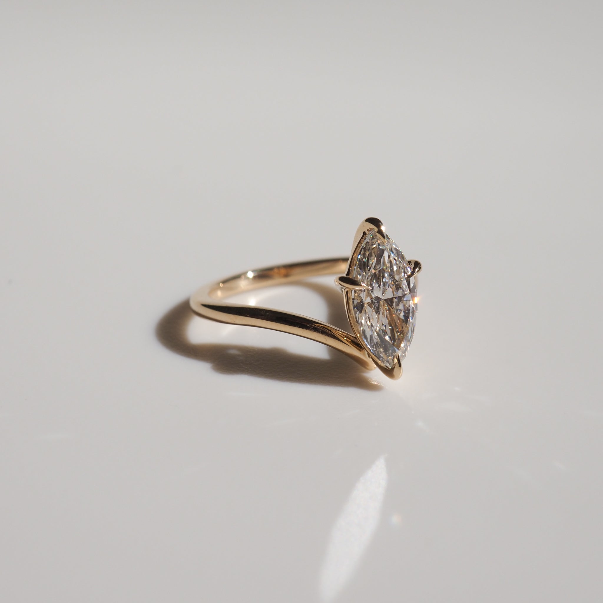Vela | Marquise Lab-Grown Diamond Engagement Ring