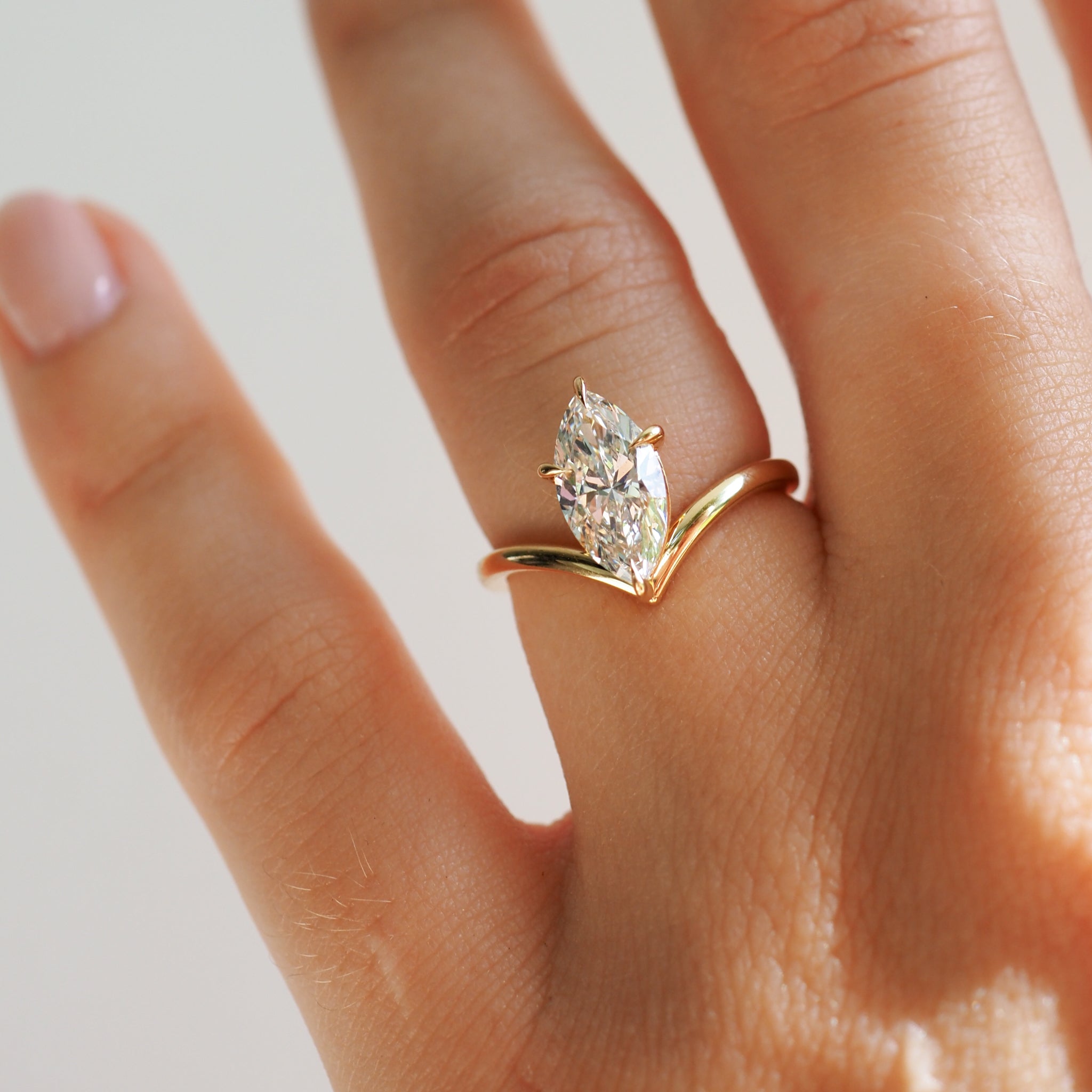 Vela | 1.52ct Marquise Lab-Grown Diamond Engagement Ring