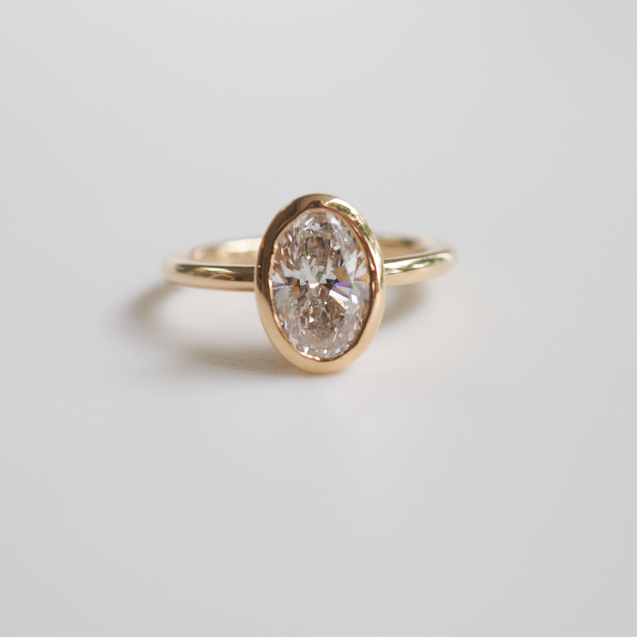 Via Oval Diamond Engagement Ring Ready Made Kate Kole