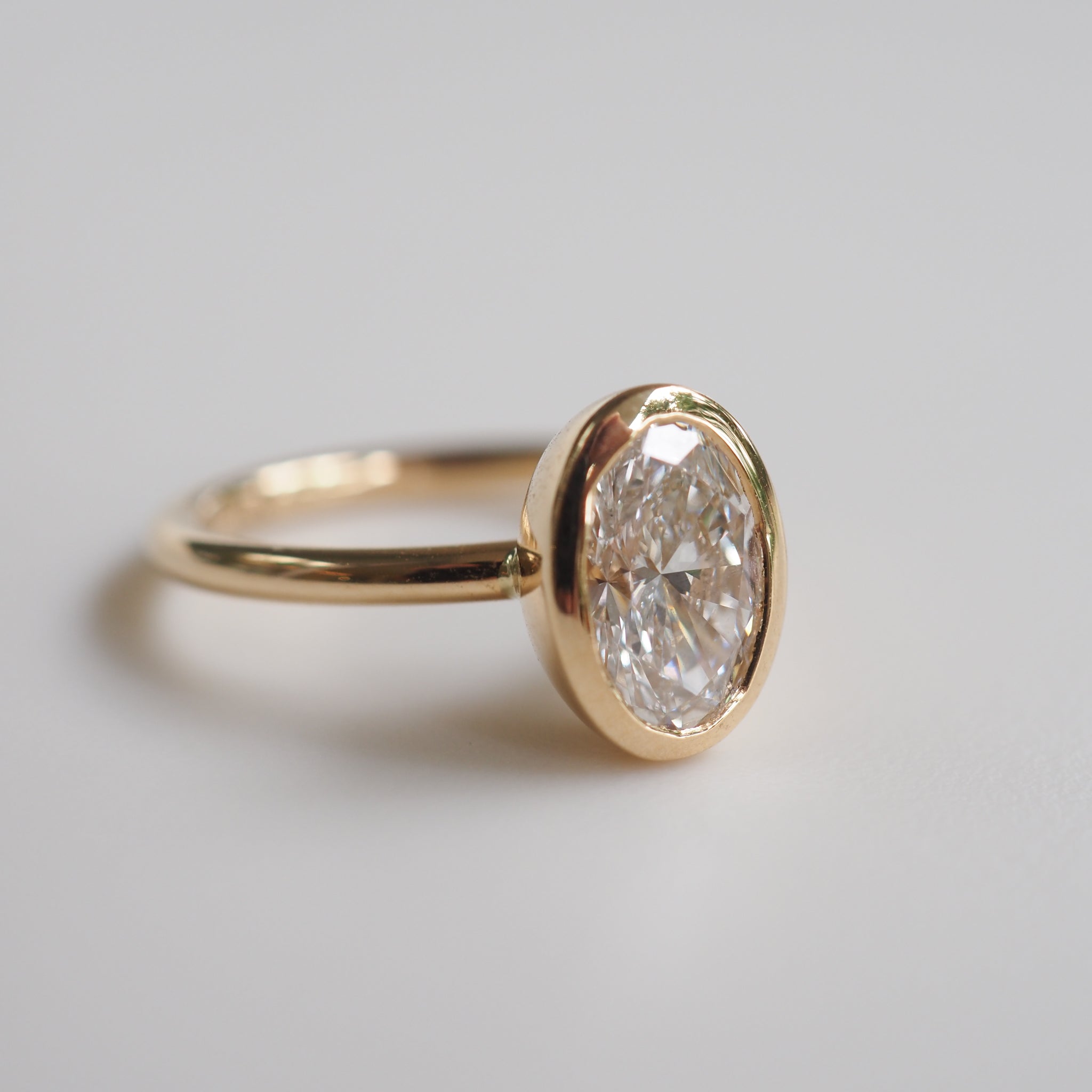Via | Oval Lab-Grown Diamond Engagement Ring