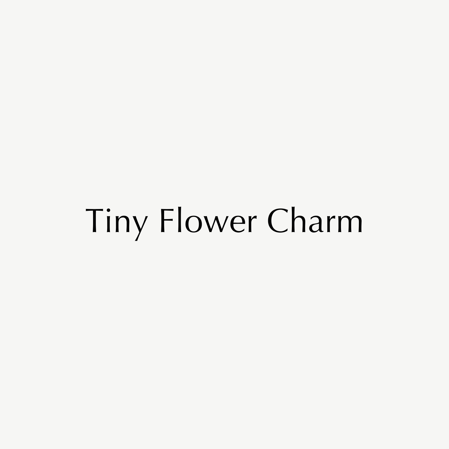 Tiny Flower Charm