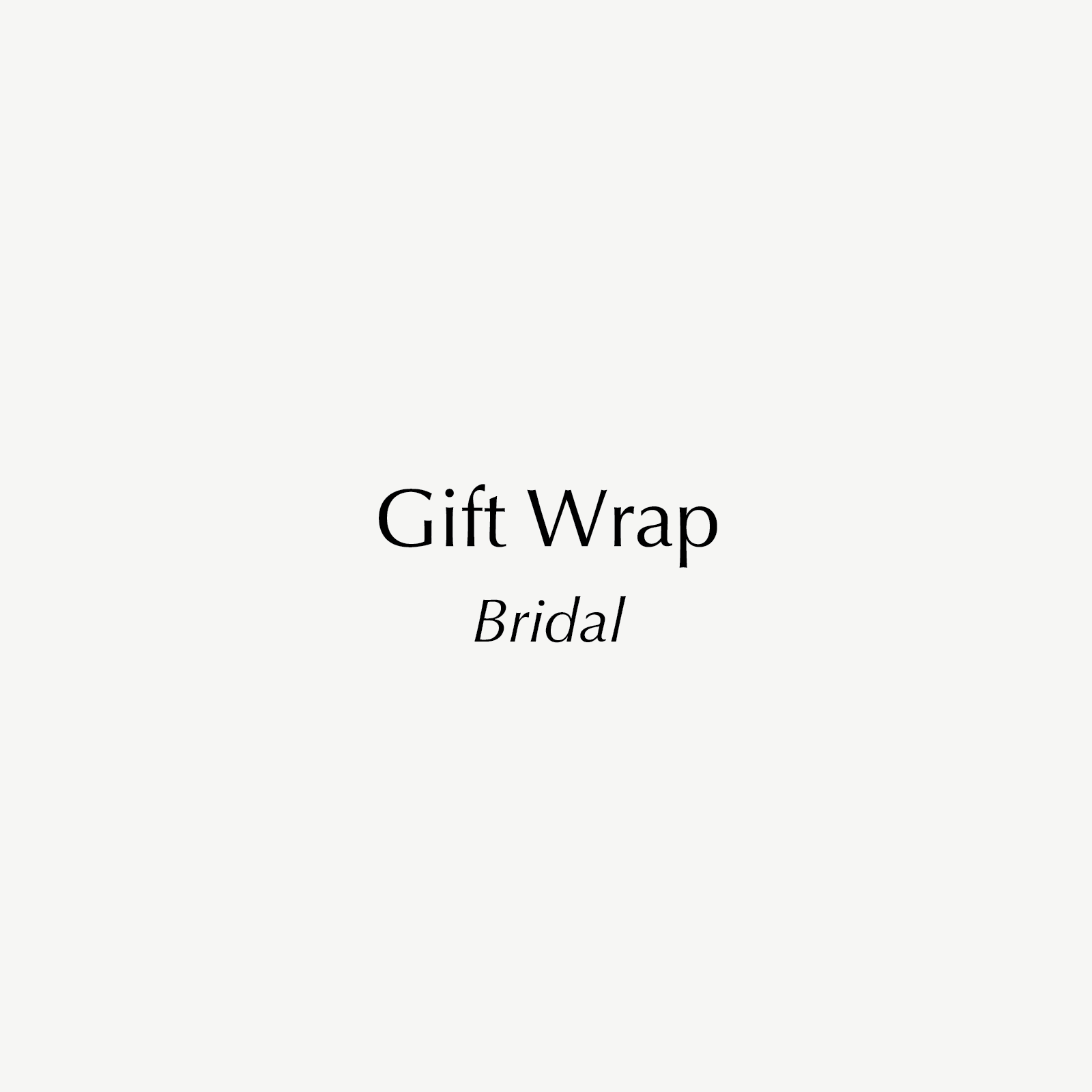 Kate & Kole Gift Wrap — Bridal
